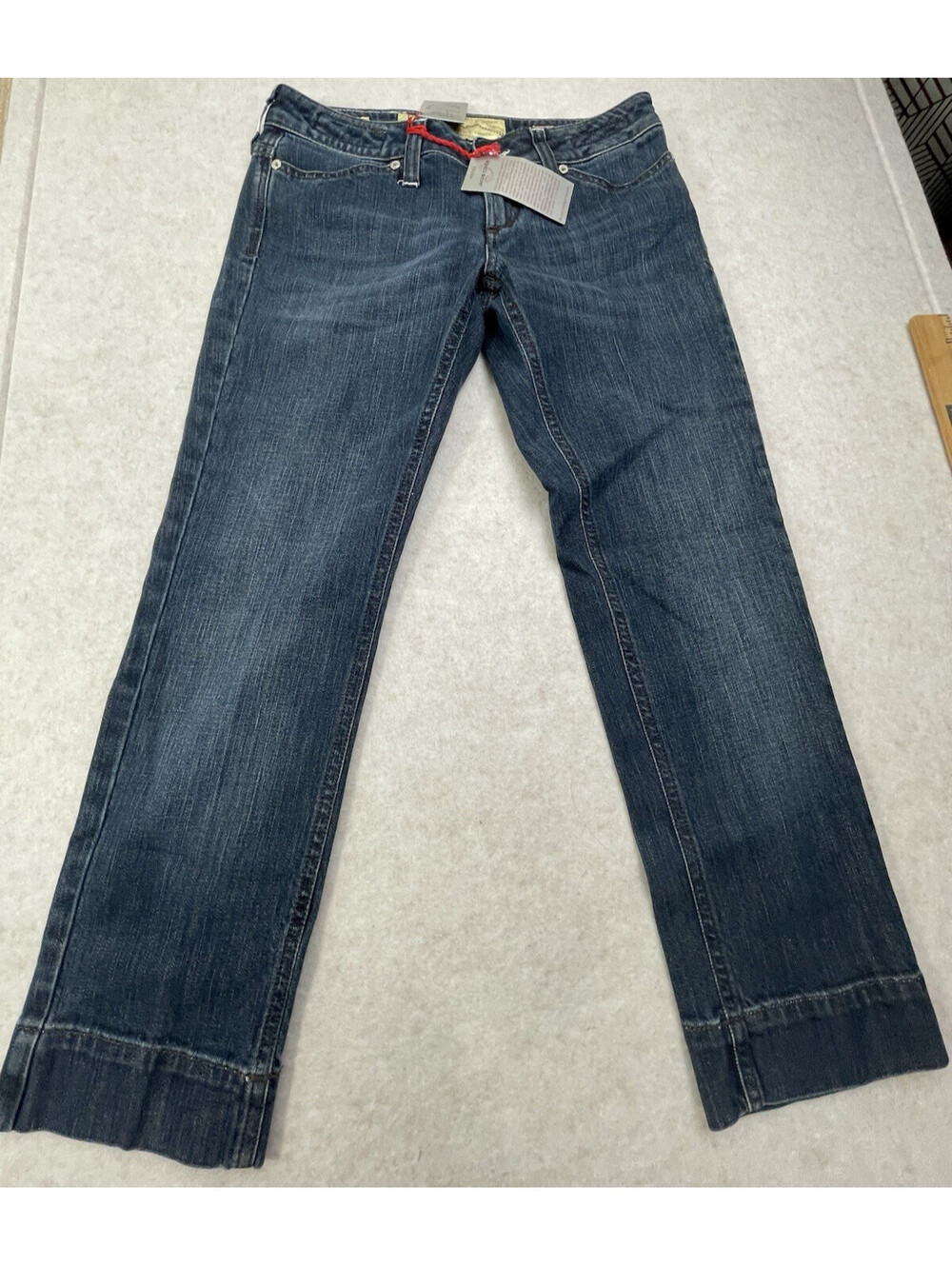 Jacob Cohen J753-S Summer Jeans Women 29 Straight Slim Crop Blue Denim Italy NWT